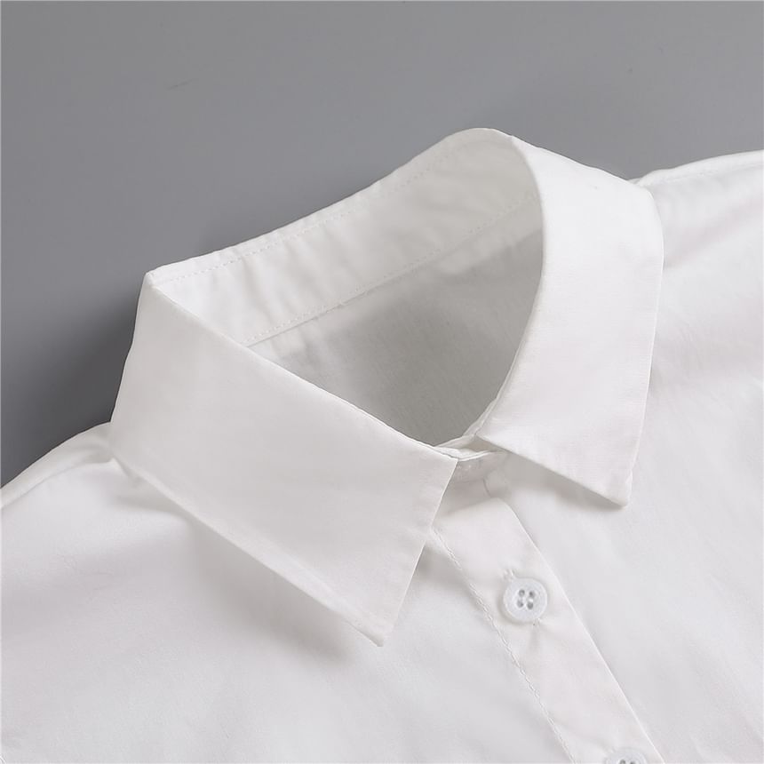 MIOW - Basic Shirt Decoratieve Kraag