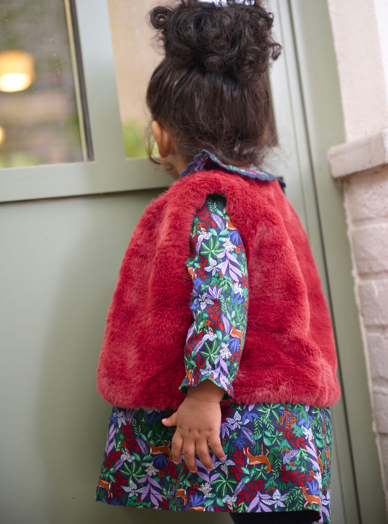 Cardigan sans manche pour bébé fille