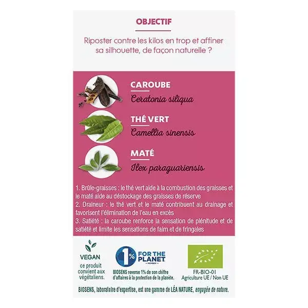 Biosens Slimming 3 Ações Orgânico 45 cápsulas vegetais