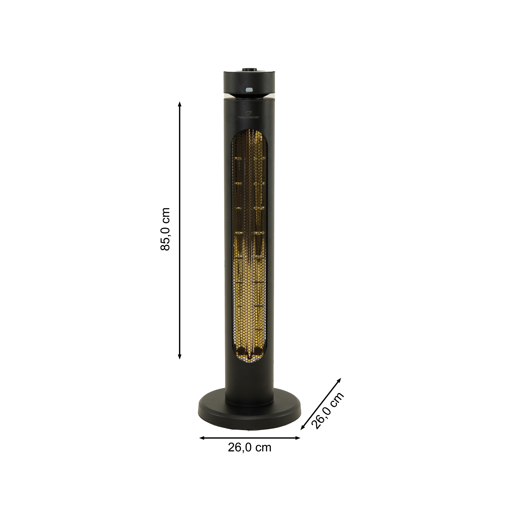 Fullcomfort I-Red Tower terrasheater - 1500 watt
