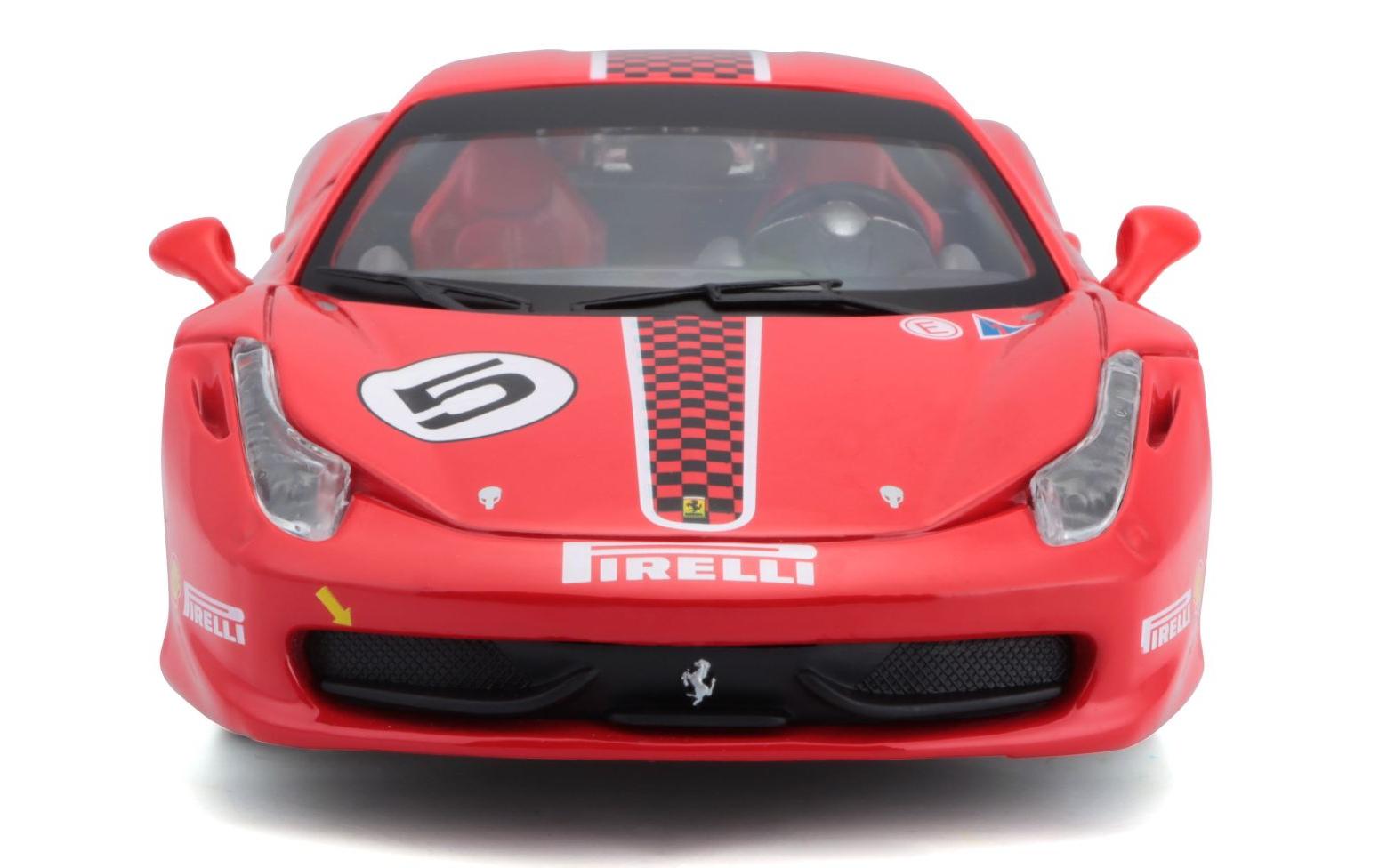 Ferrari Racing 458 Challenge Rot 1:24Sammlermodell im Massstab 1:24