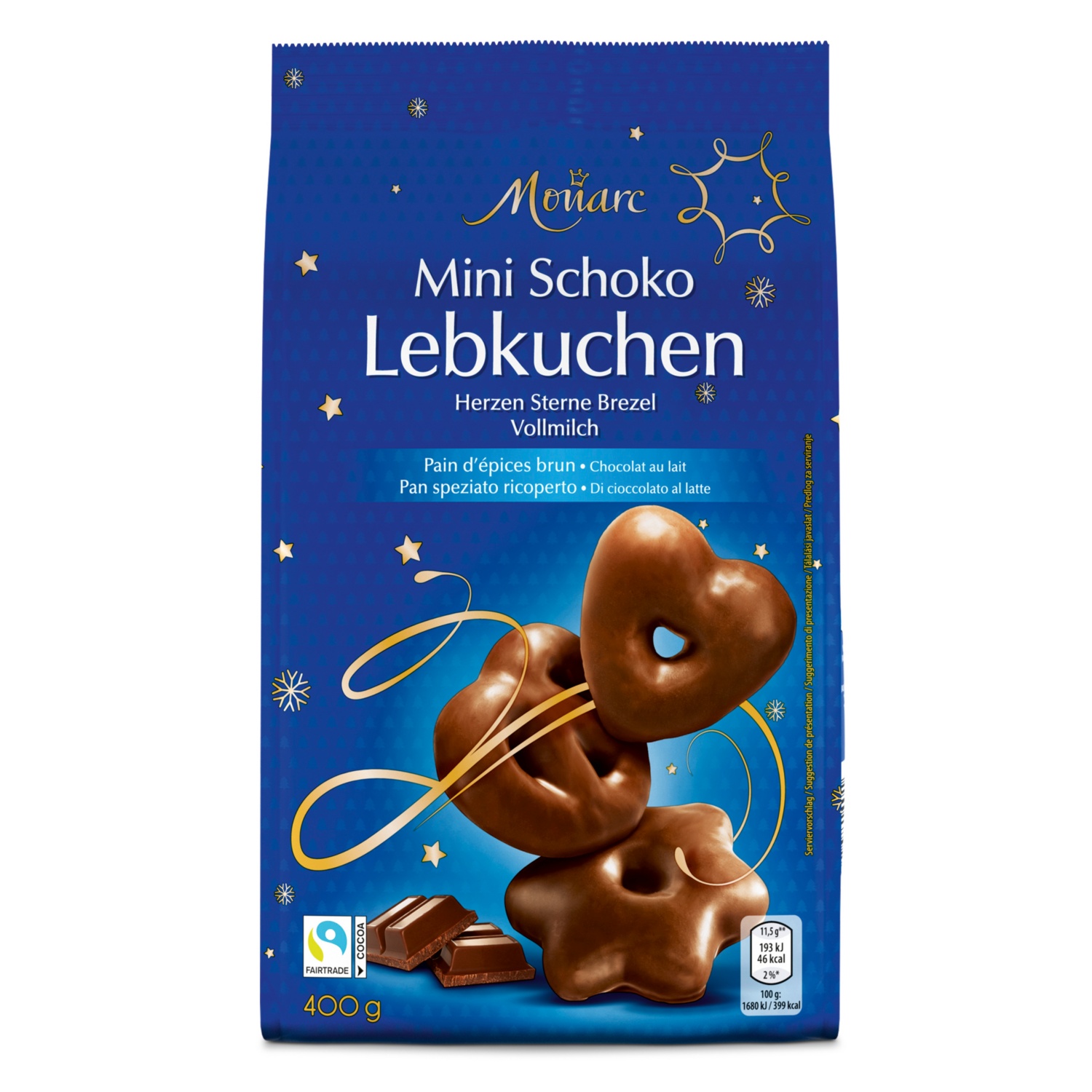 MONARC Mini Schoko Lebkuchen, Vollmilch 400 g