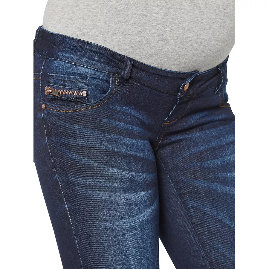 mama licious Umstandsjeans MLRENO Dark Blue Denim