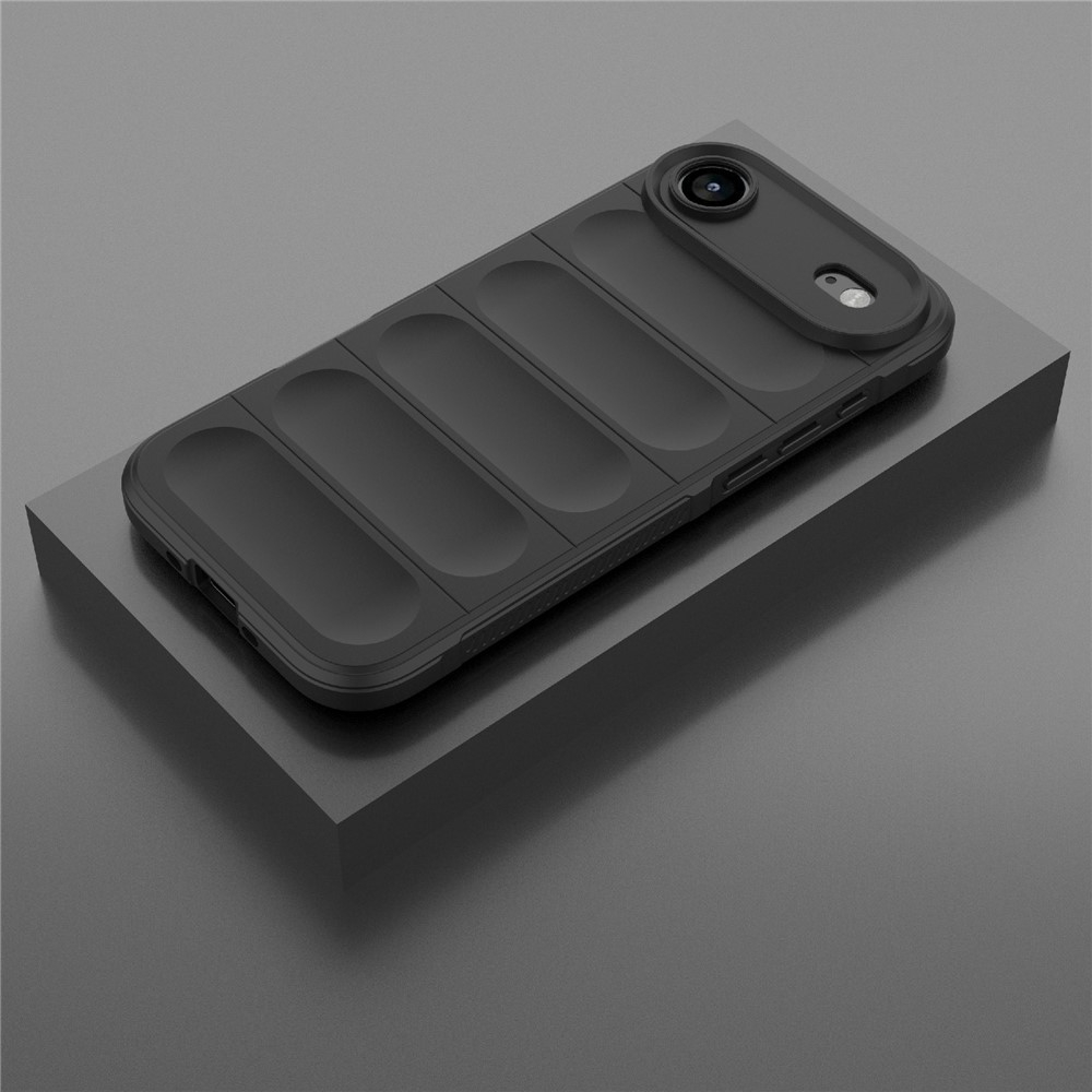 iPhone Air Outdoor Gummi Schutzhülle Anti-Drop - Schwarz