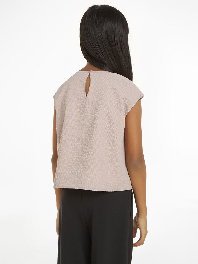 Calvin Klein BABY SEERSUCKER SS WOVEN TOP Tf6