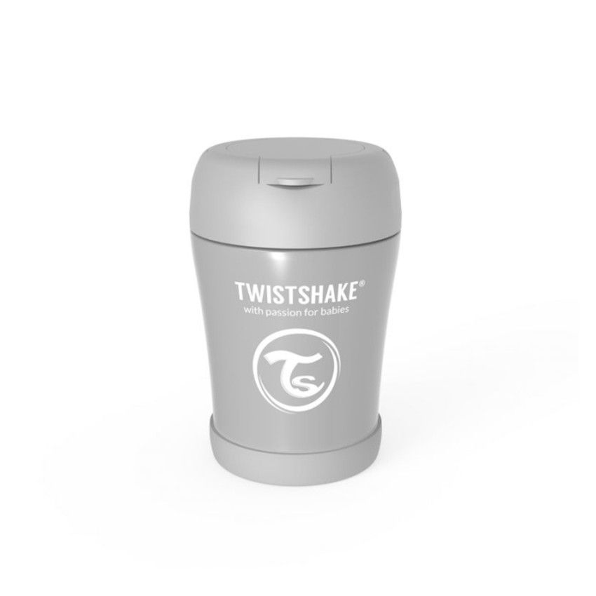 Bouteille alimentaire isotherme 350 ml – Gris Pastel - Ecru