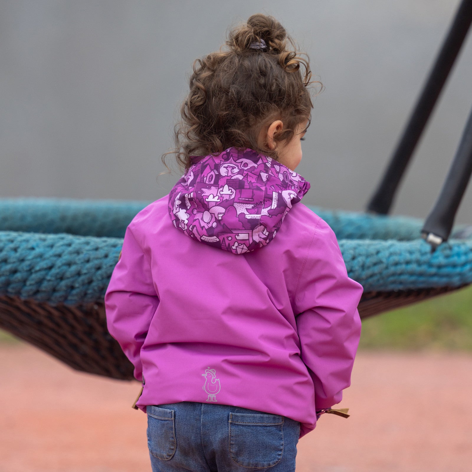 Kinder Malin Regenjacke radiant orchid