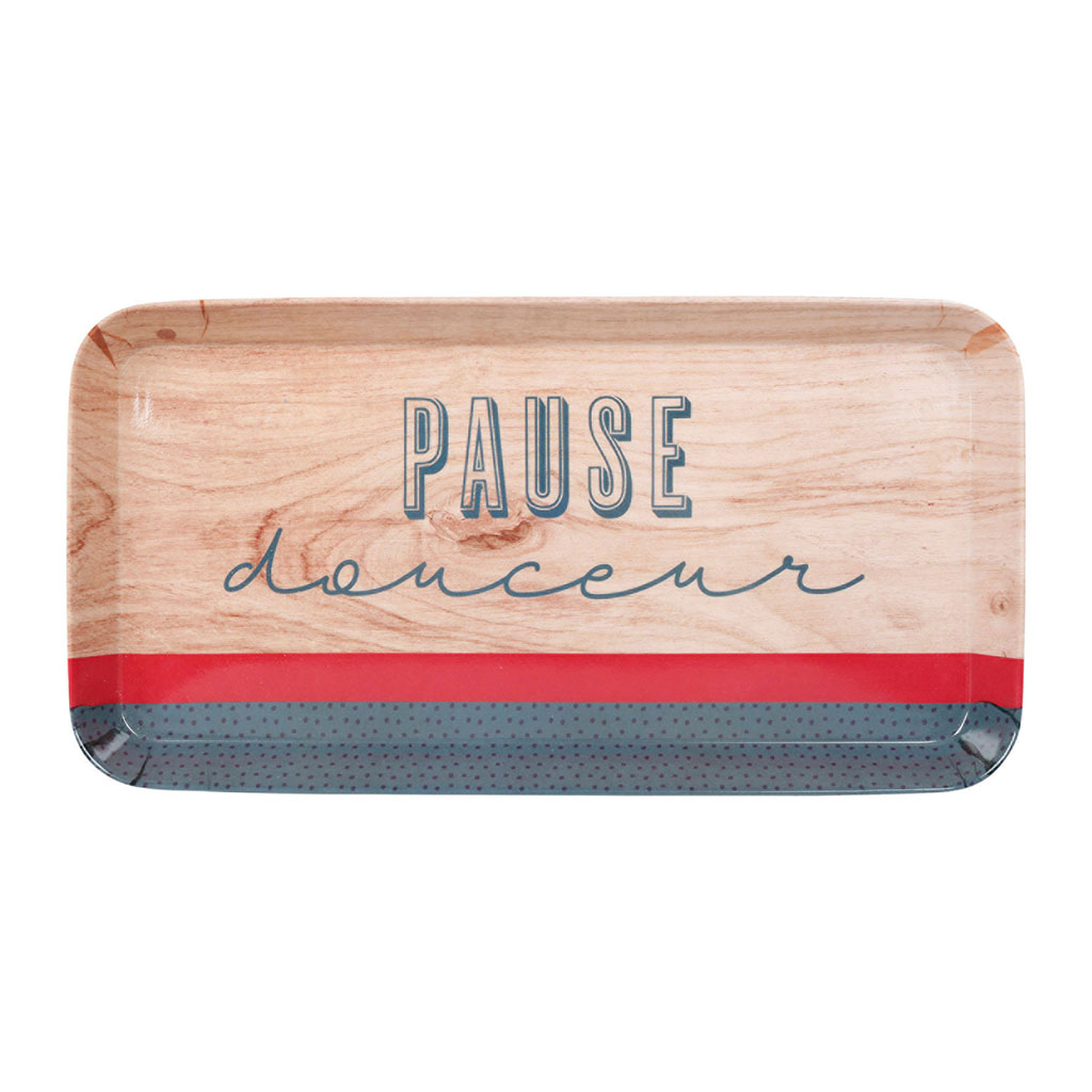 Plateau CHAMPETRE mélaminé 30x15cm