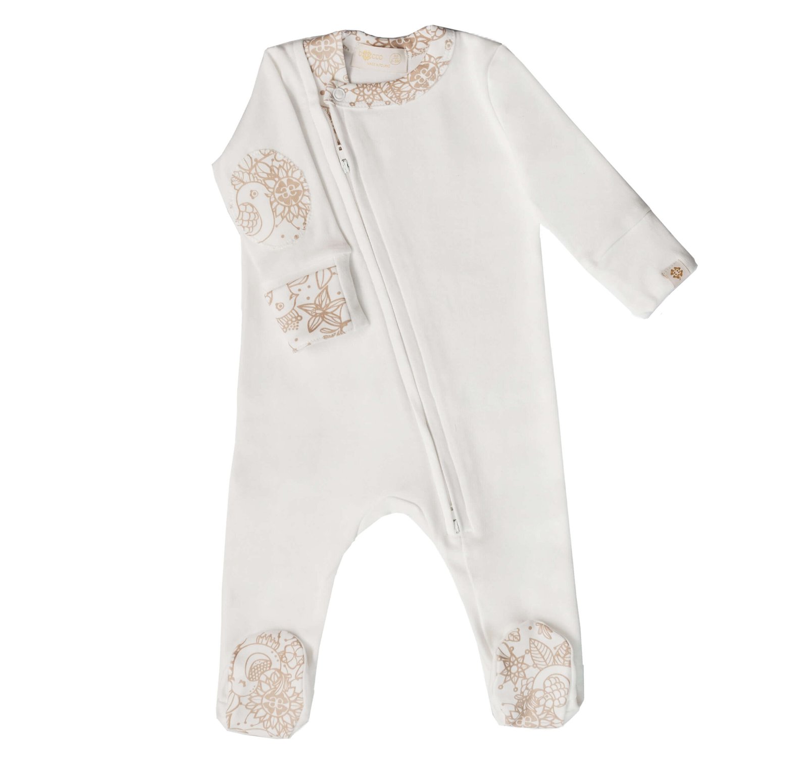Zip-Up Baby Onesie | Footed, Hypoallergenic, Eco-Friendly