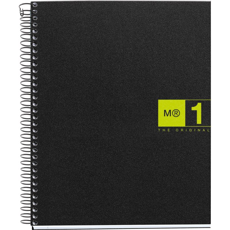 Notebook The Original, Couverture souple, A5, quadrillage 5x5 mm, 80 feuilles de 1 couleur, Miquelrius, Vert.