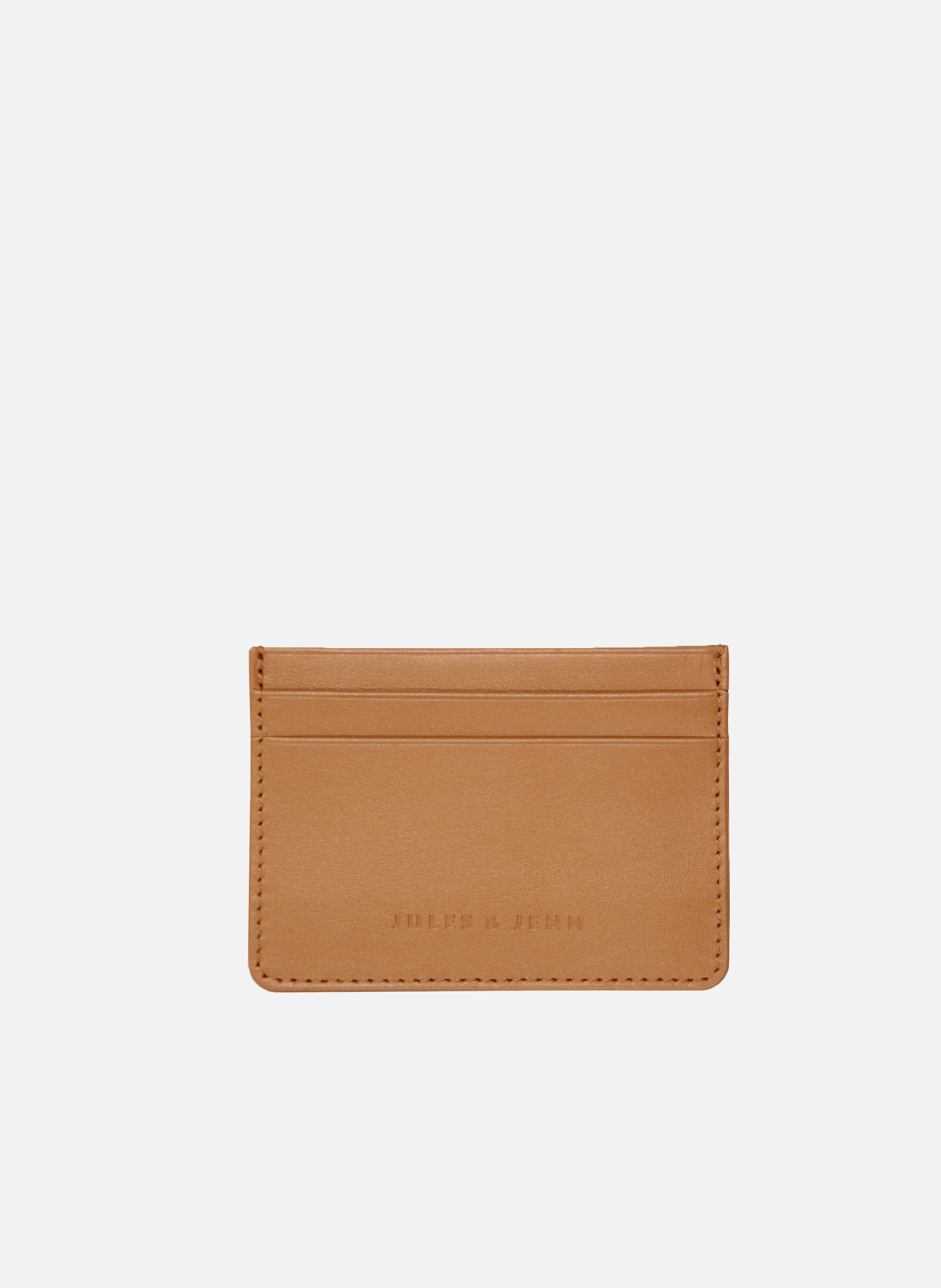 Porte-cartes cuir lisse | Marron