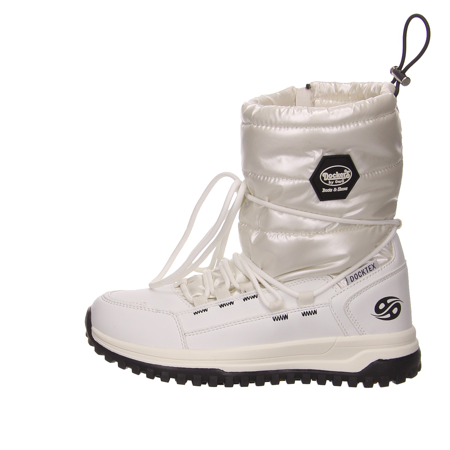 Dockers Winterboots offwhite weiss/weiss kombi