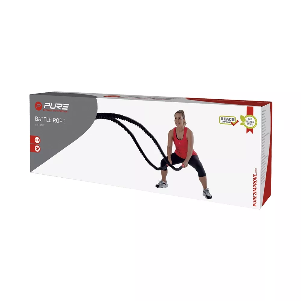 PURE2improve Battle Rope Trainingsseil 12 m