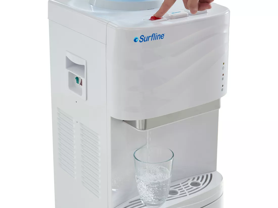Fontaine à eau bonbonne - eau froide/chaude - 11 /18L - Blanc - FORTEX