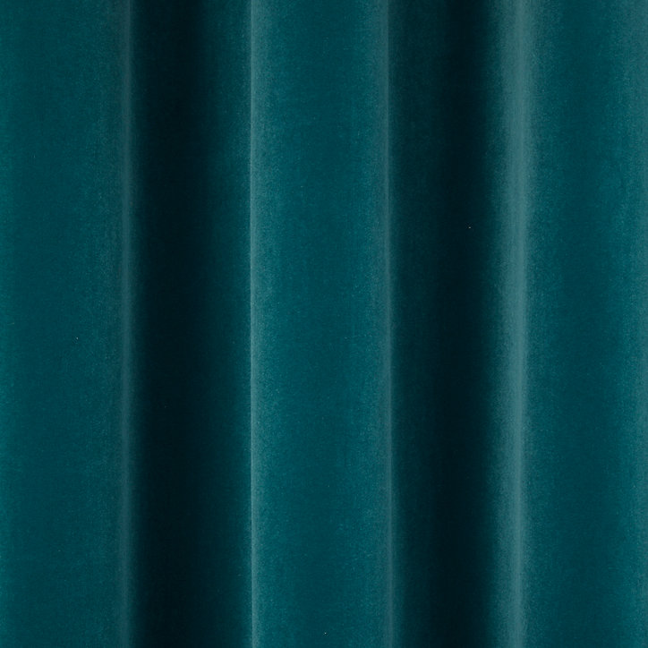 Rideau Velvet Valgreta vert l.140 x H.260 cm
