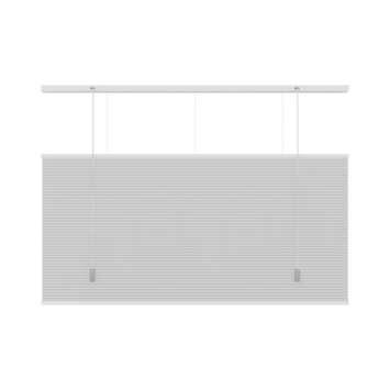 KARWEI dubbel plisségordijn lichtdoorlatend wit (kleurnr. 6001) 140x180 cm (bxh)