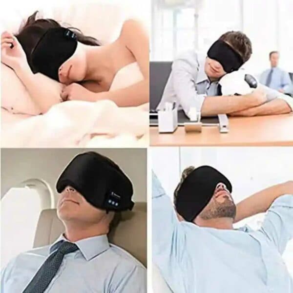 Soft Sleep Hodetelefoner - Sovemaske med Bluetooth Hodetelefoner Grå