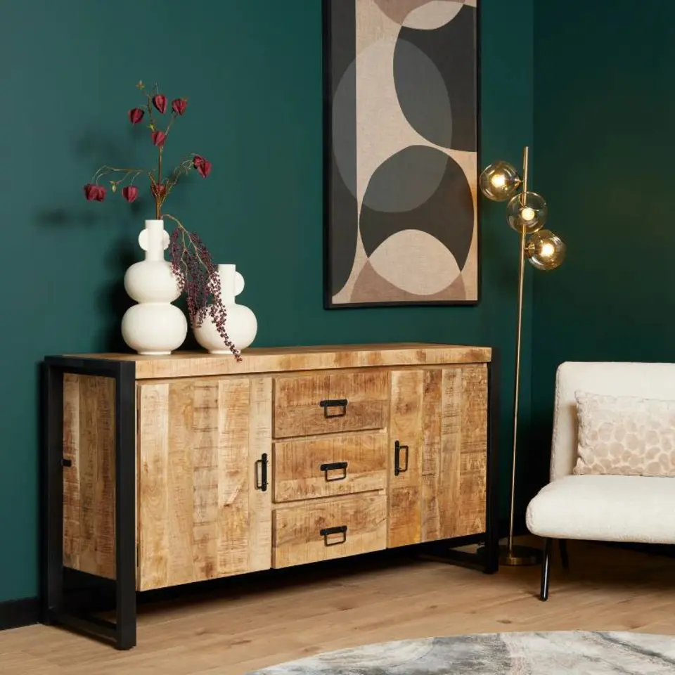 Furndea Odeon dressoir industrieel - 40x160x80 cm