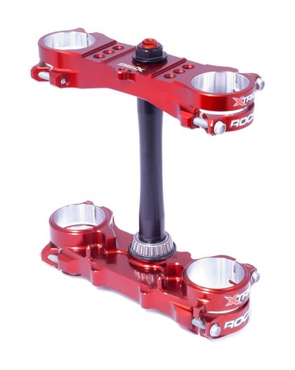 Tés de fourche Xtrig ROCS Pro Supermotard Offset Ø14-16mm Xtring marron