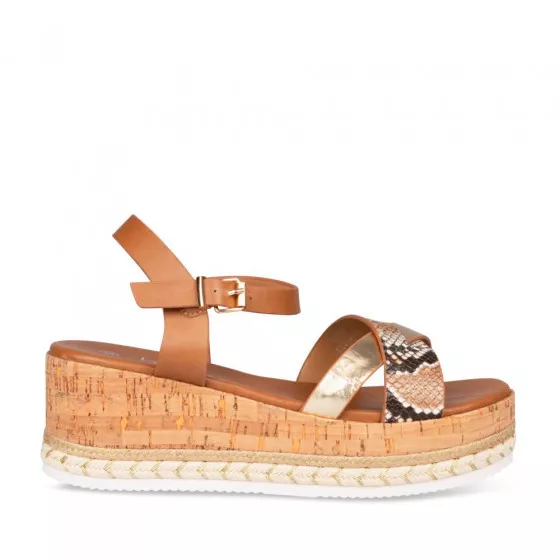Sandales COGNAC LADY GLAM