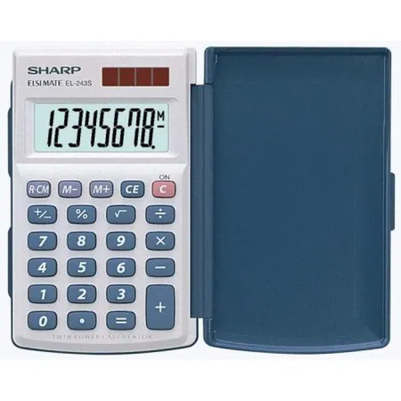 Sharp Taschenrechner EL-243S, Batterie, 60 x 105 x 11 mm
