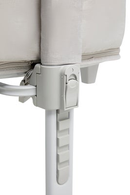 Beemoo CARE 2-i-1 Bedside Crib & Lekegrind, Light Grey