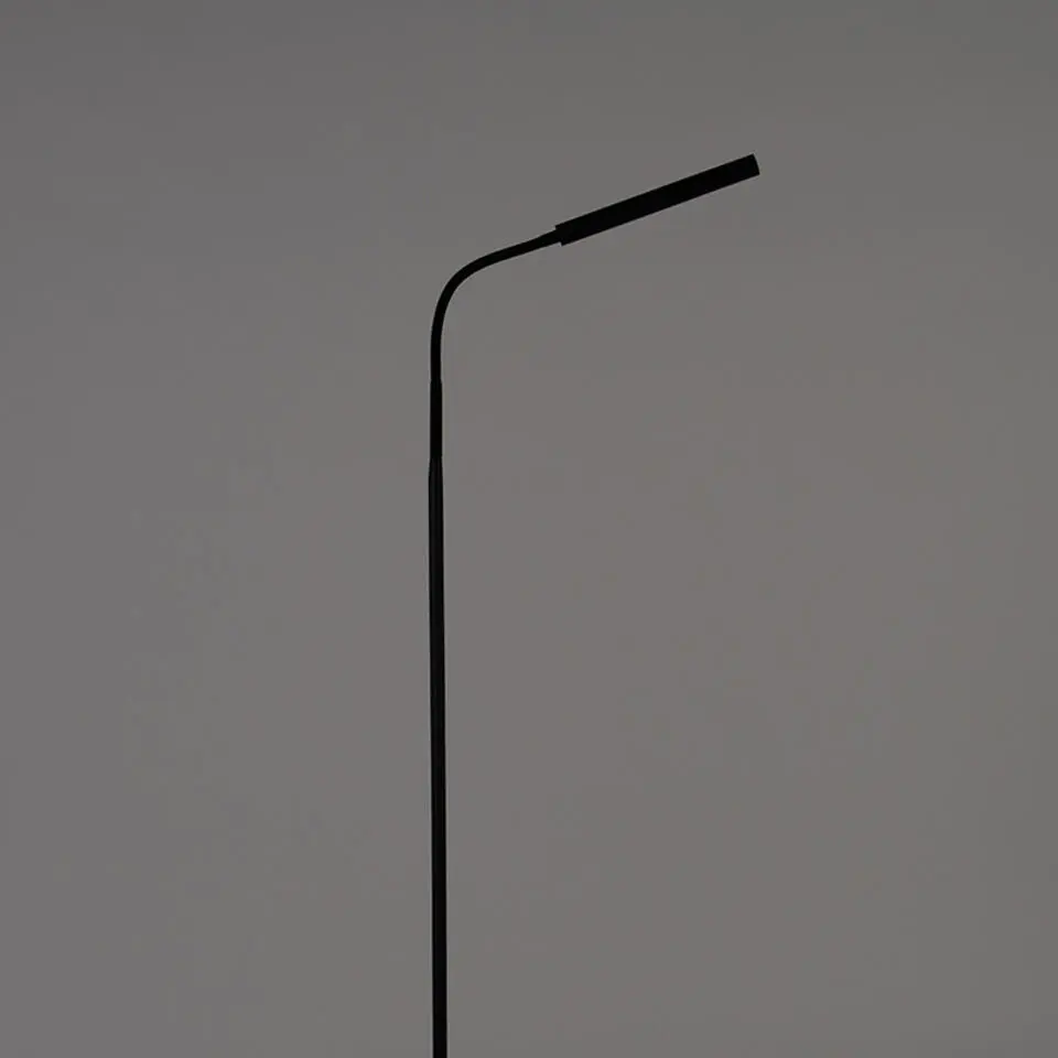 Qazqa vloerlampen palka zwart geïntegreerde led