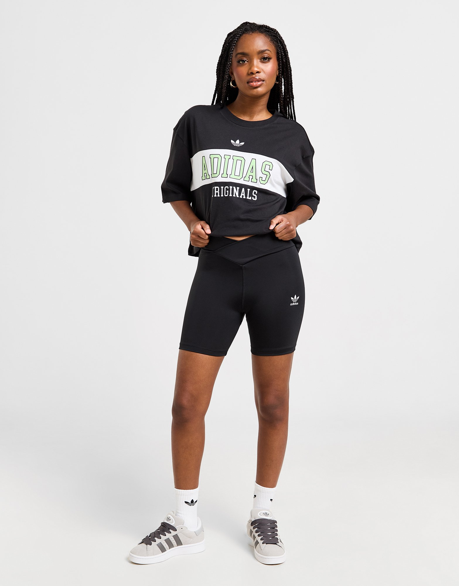 adidas Originals T-shirt Varsity Crop Panel Femme