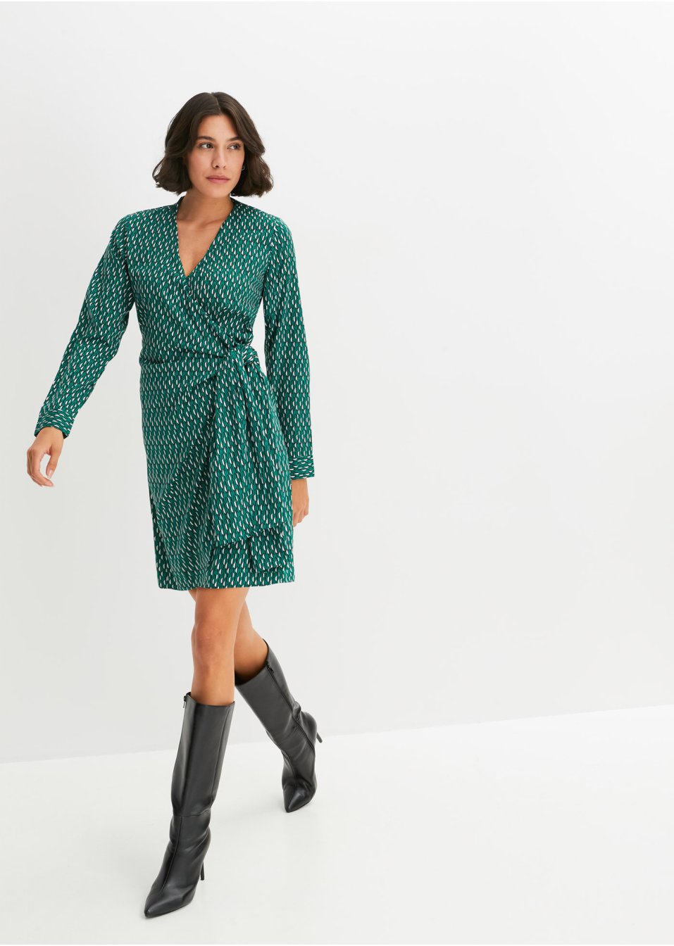 Robe portefeuille imprimée