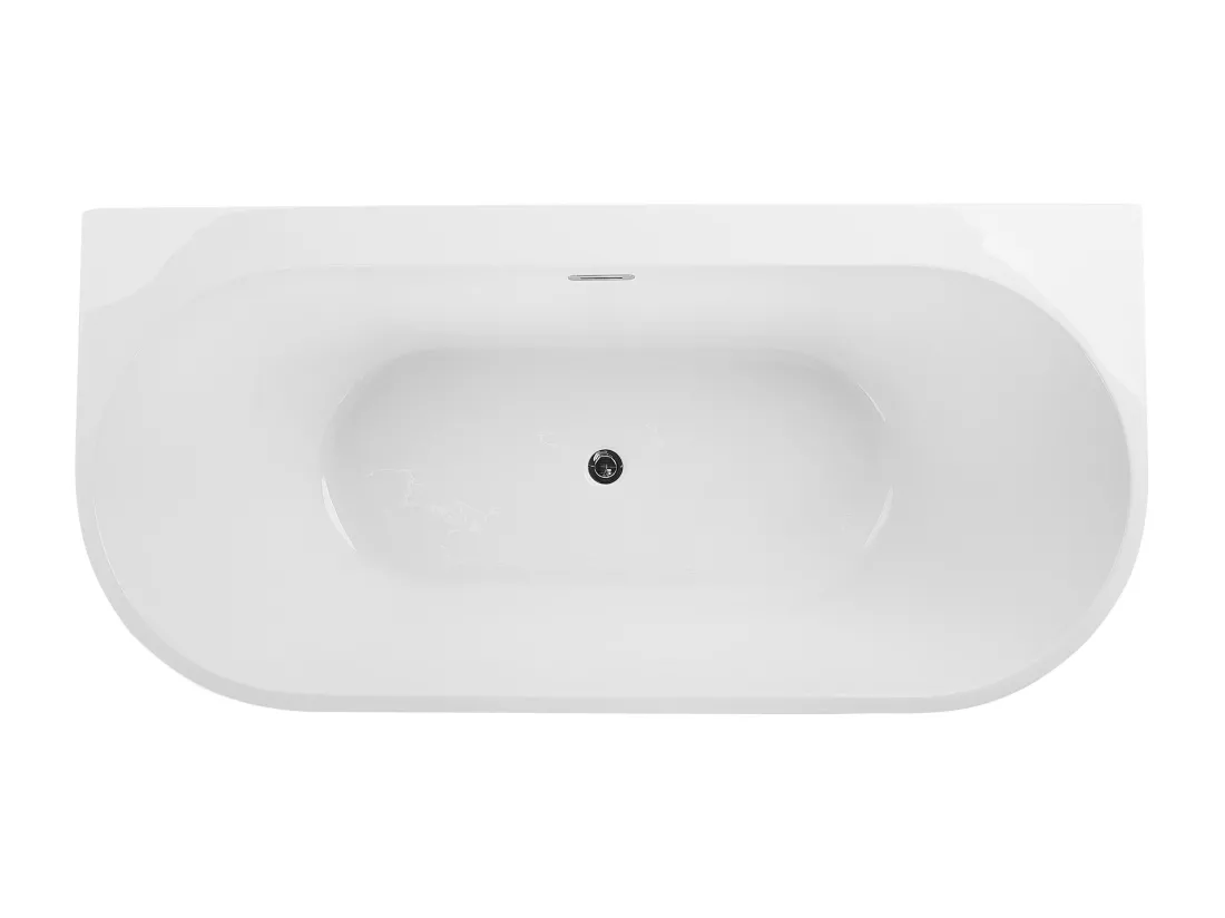 Baignoire semi-îlot noire 170 x 80 cm HARVEY