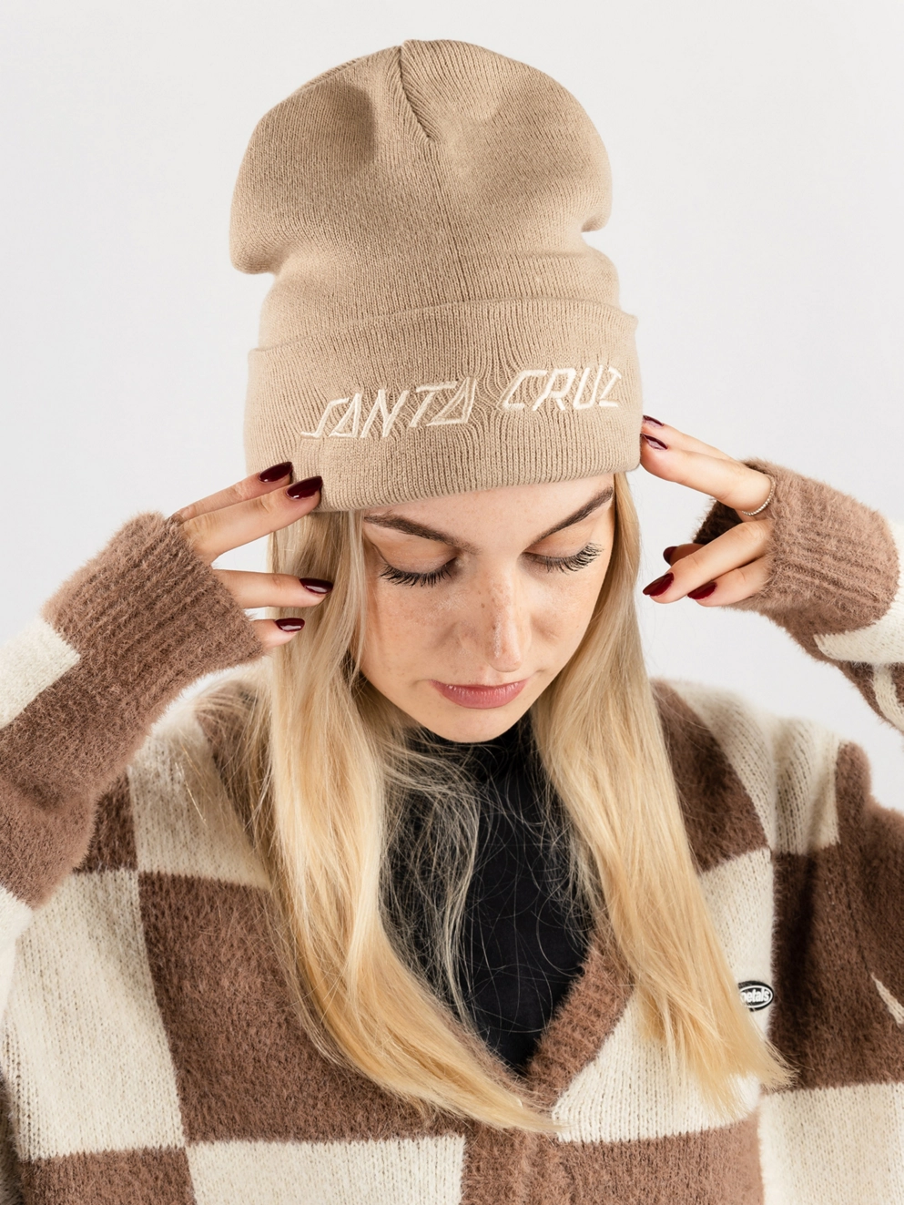 Santa Cruz Tonal Stripe Beanie oat