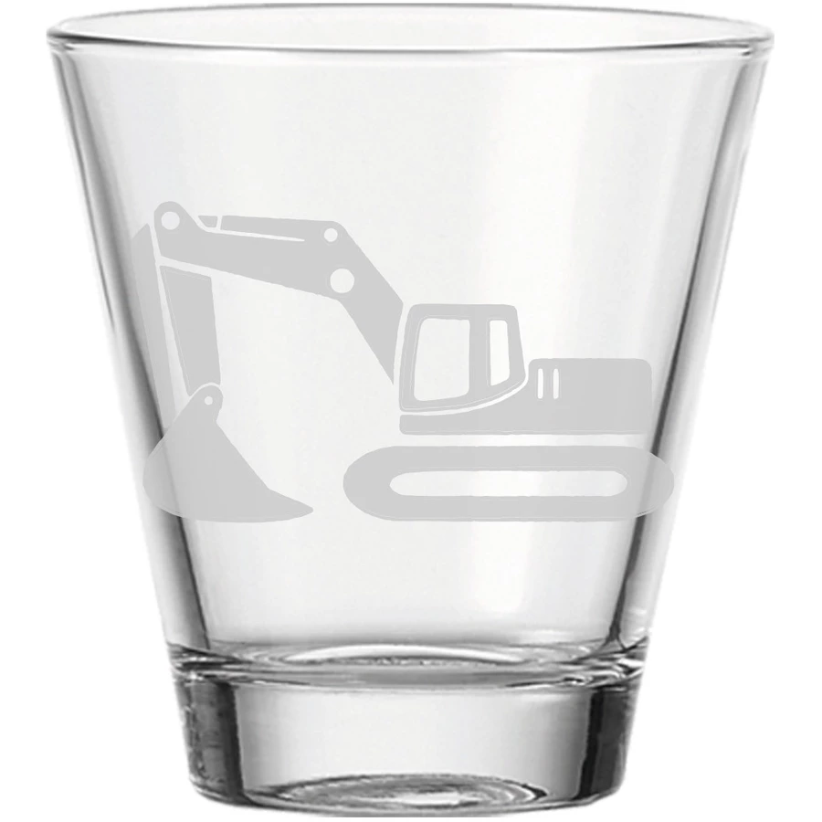 Luxentu Kinderbecher Bagger 215 ml transparent