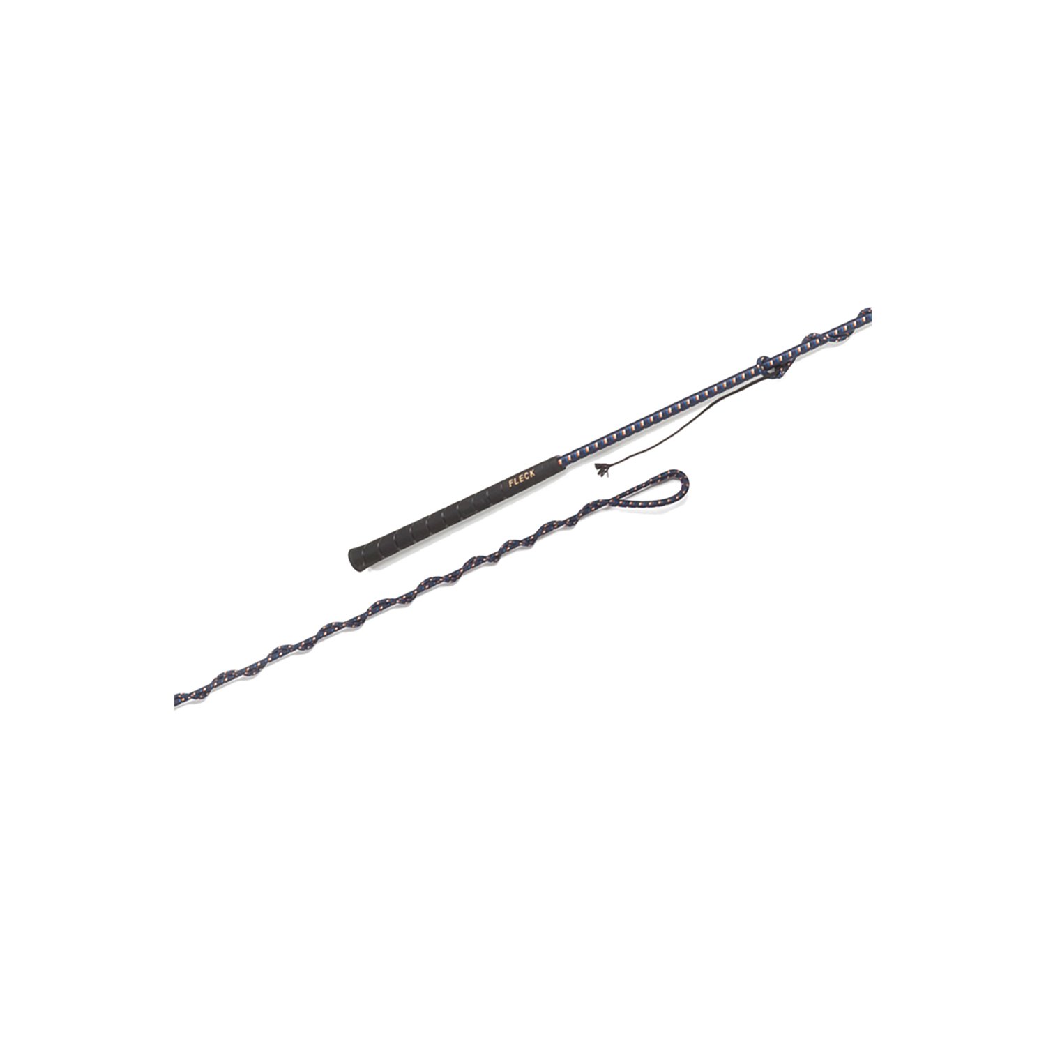 FLECK Longierpeitsche in 2-Farben-Optik  - dunkelblau - 200 cm