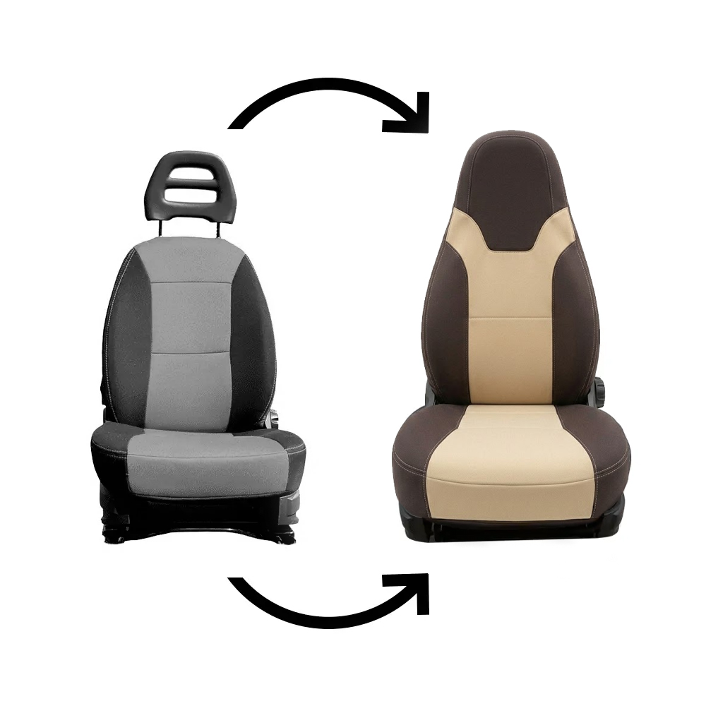 K'Foam Fiat Ducato Montecarlo premium stoelhoes - Set van 2