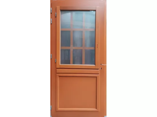 Porte D'Entrée Bois Vitrée, Marine, H,200Xl,80 P, Droit Côtes Tableau