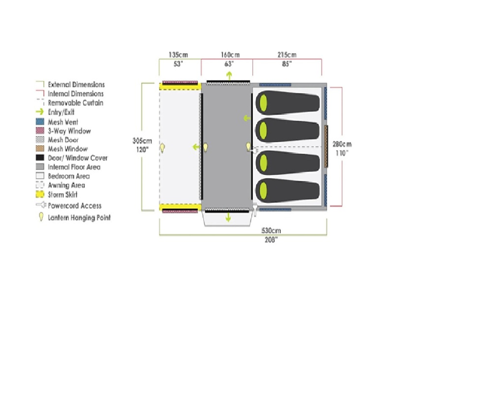 Zempire Pro TMV2 4-persoons Air tent