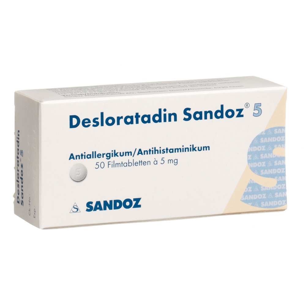 DESLORATADINE Sandoz Filmtabl 5 mg Blist 50 Stk