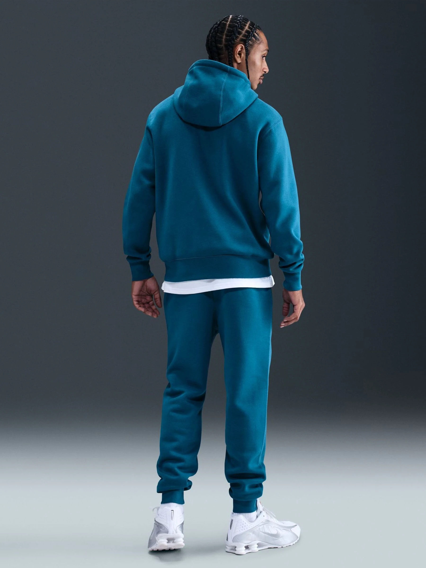 Abyss-blauw - Nike Club fleece joggingbroek