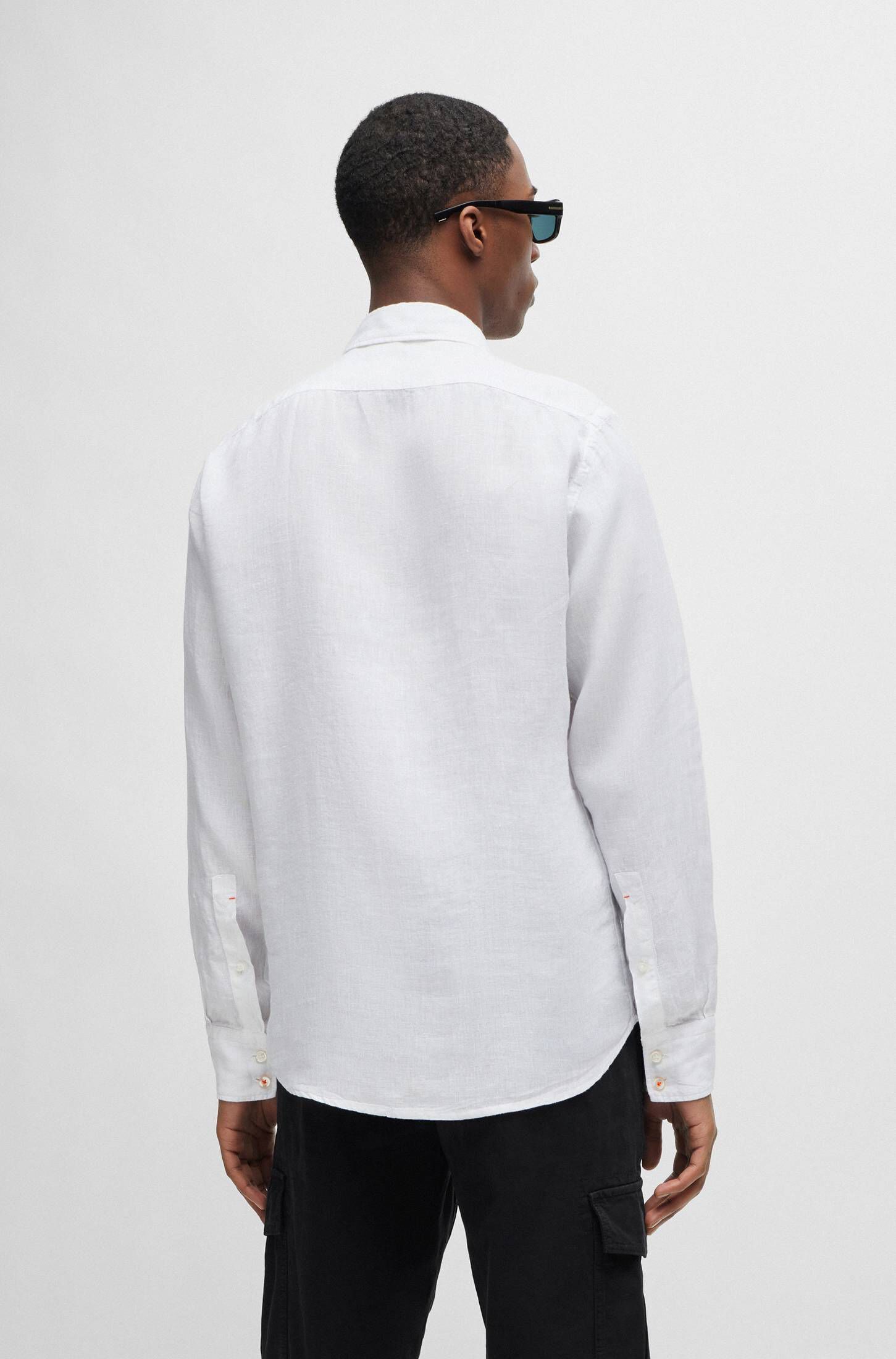 BOSS| Herren Leinenhemd RELEGANT_6 Regular Fit
