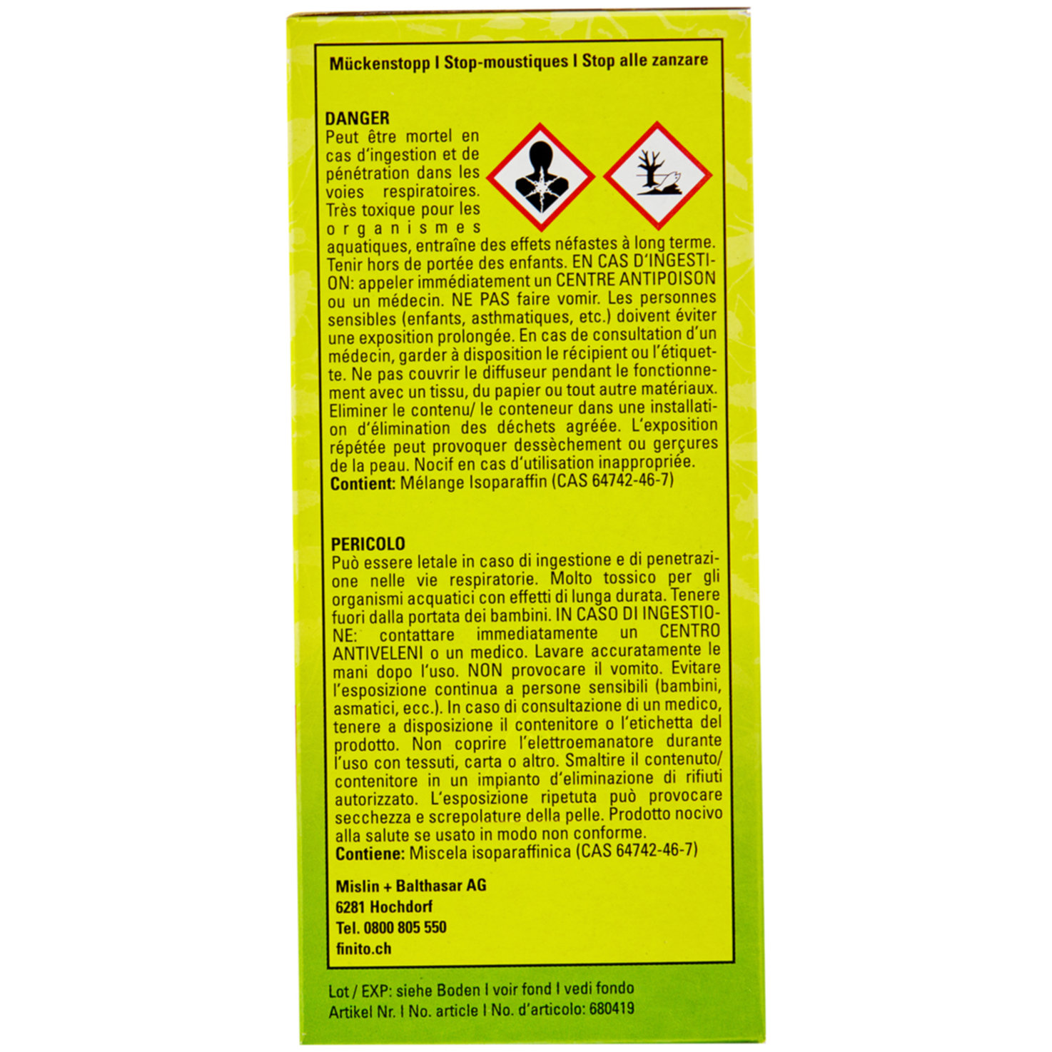 Finito Mückenstopp mit Intervall-Timer und Kindersicherung | 36 ml