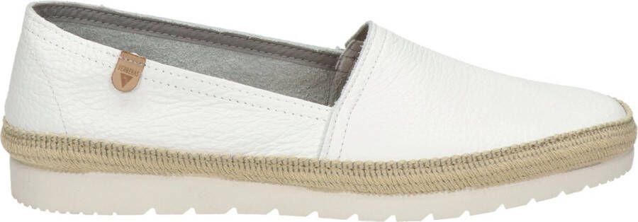 VERBENAS Espadrilles Dames Noa Maat: 42 Materiaal: Leer Kleur: Wit