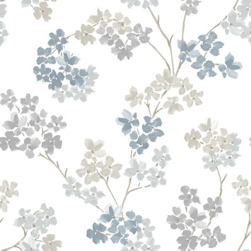 vliesbehang bloesem blauw (dessin 2258-41)