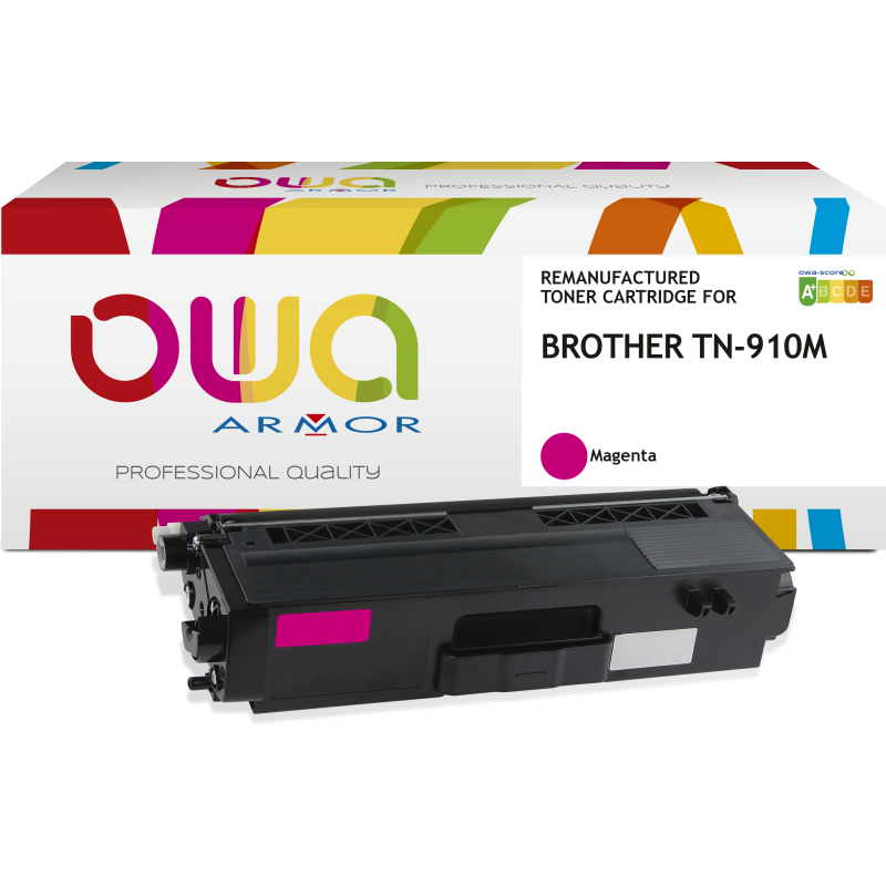 Toner remanufacturé OWA - standard - Magenta - pour BROTHER TN-910M, TN-469M