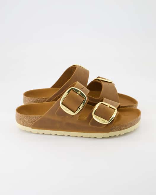 Birkenstock Arizona Big Buckle Pantoletten in Braun