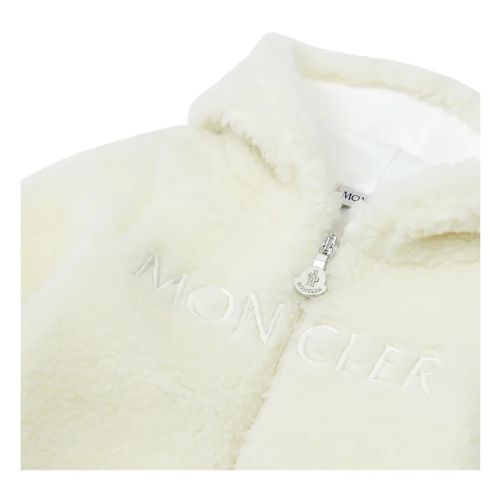 Moncler Pilote Fleece | Blanc cassé
