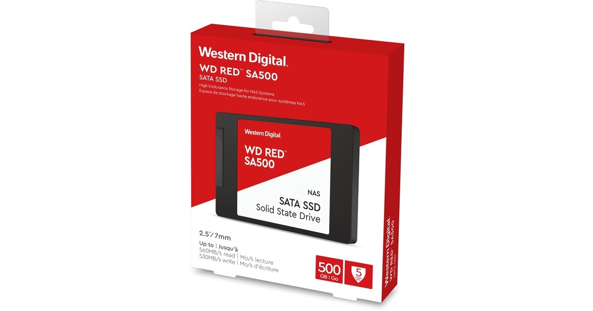 WDRed, 500 GB SSD  (WDS500G1R0A, Serial ATA/600)