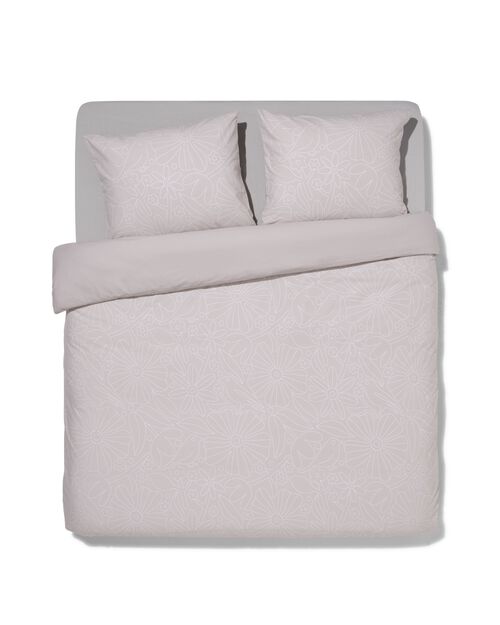 housse de couette coton 240x200/220 beige piqûre
