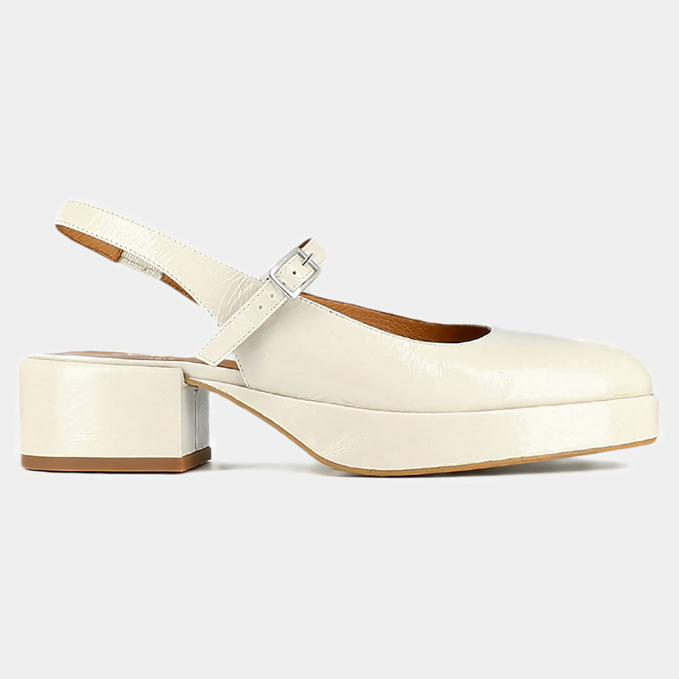 Jonak Babies en Cuir Verane écrues - Talon 4 cm