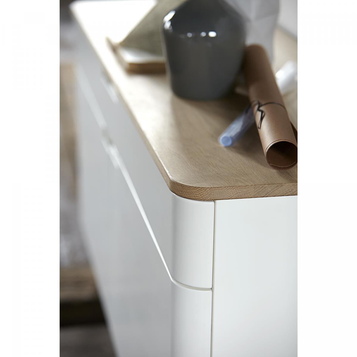 Nordic Home - Rune dressoir - 140 cm - eikenhout -naturel|wit