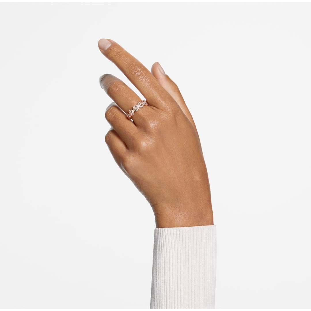 Swarovski Constella Ring Pavé, Weiss, Roségold Legierungsschicht